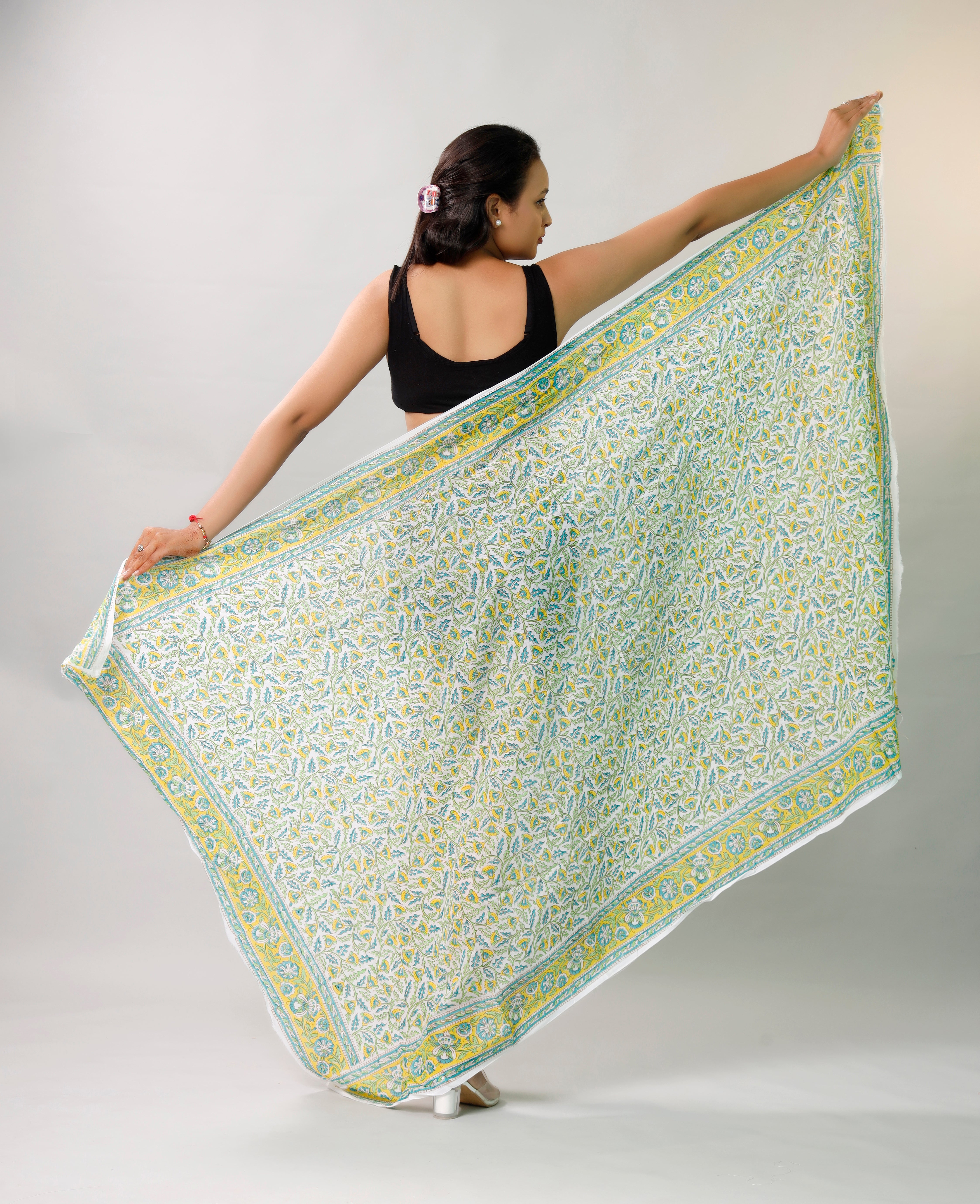 Tropical Teal & Crimson Sarong Island Escape