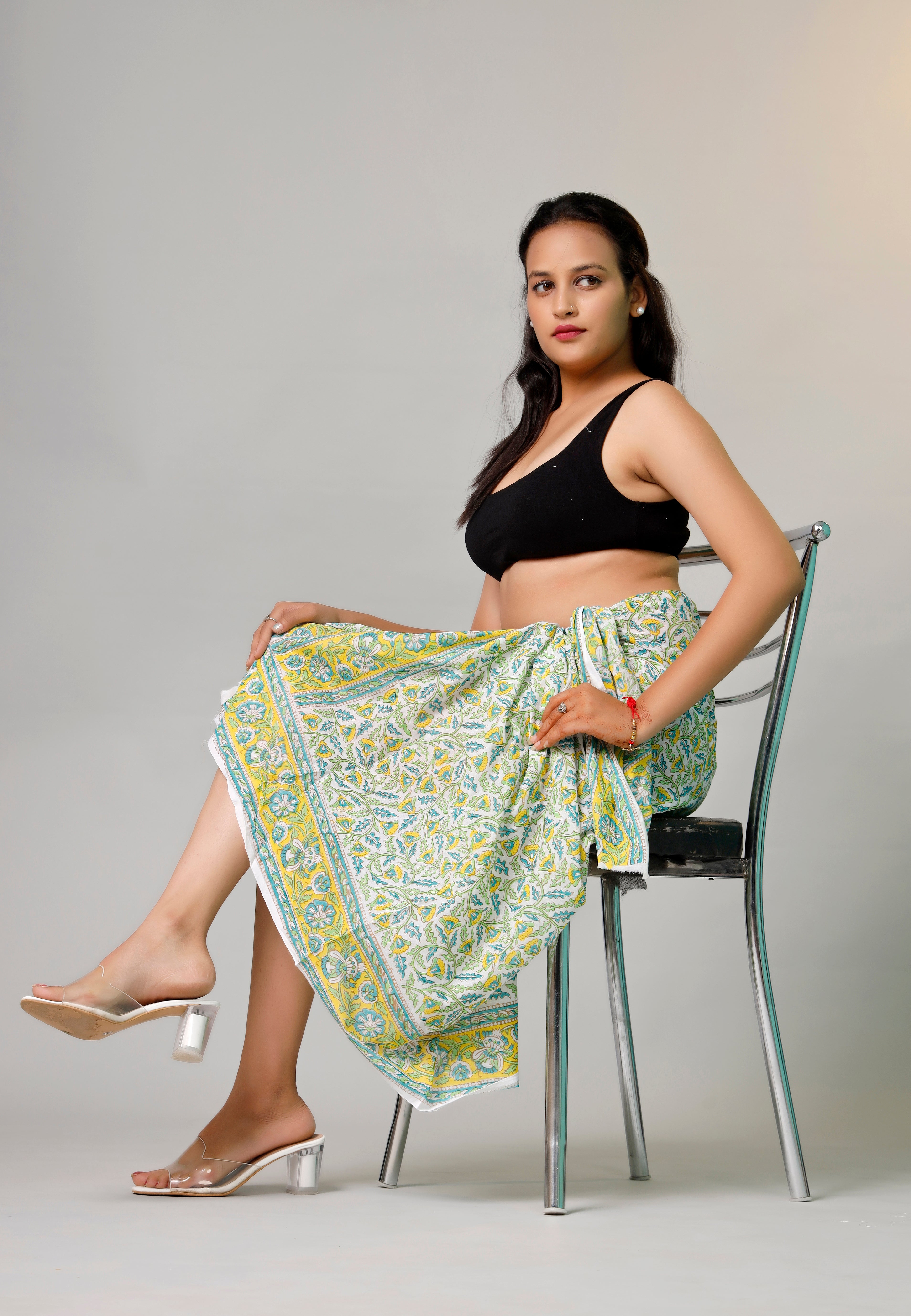 Tropical Teal & Crimson Sarong Island Escape